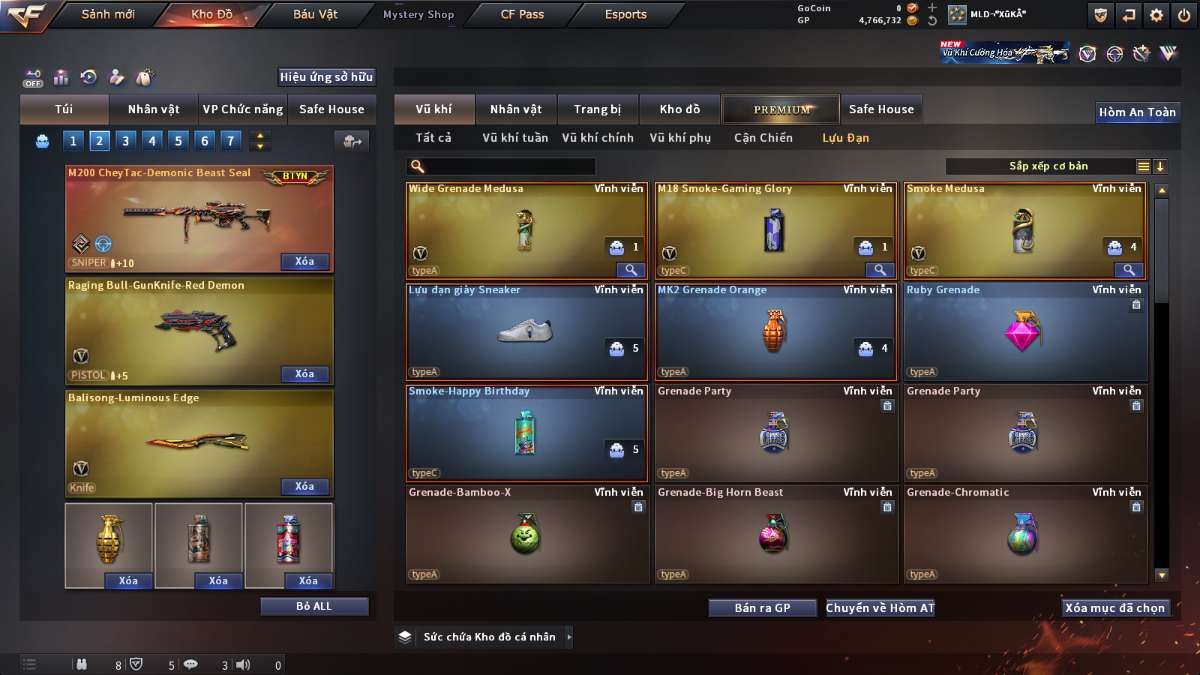 shop acc cf uy tin gia re